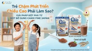 Trẻ chậm phát triển nên dùng Canxi cá tuyết Fine Japan