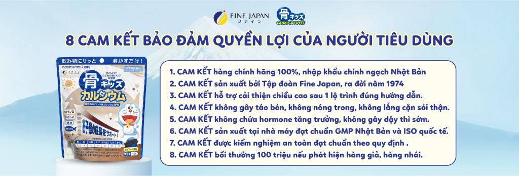 Cảm kết chất lượng của Canxi cá tuyết